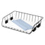 Side-load Wire Stacking Letter Tray, 1 Section, Letter Size Files, 13.38" X 10.13" X 2.63", Black