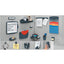 Partition Additions Clips, 40 Sheet Capacity, Dark Graphite, 4/pack