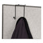 Partition Additions Wire Double-garment Hook, 4 X 5.13 X 6, Over-the Panel Mount,  Black