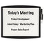 Partition Additions Dry Erase Board, 15.38 X 13.25, White Surface, Dark Graphite Hps Frame