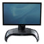Smart Suites Corner Monitor Riser, For 21" Monitors, 18.5" X 12.5" X 3.88" To 5.13", Black/clear Frost, Supports 40 Lbs