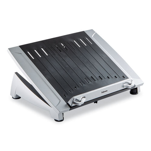 Office Suites Laptop Riser Plus, 15.06" X 10.5" X 6.5", Black/silver, Supports 10 Lbs