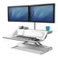 Lotus Dx Sit-stand Workstation, 32.75" X 24.25" X 5.5" To 22.5", Black
