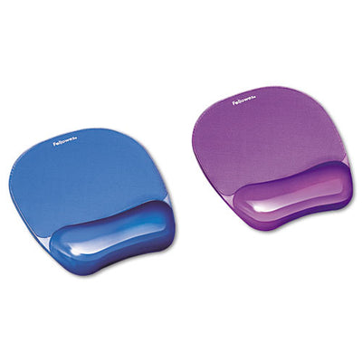 Gel Crystals Keyboard Wrist Rest, 18.5 X 2.25, Blue