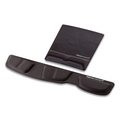 Memory Foam Wrist Support With Attached Mouse Pad, 8.25 X 9.87, Graphite