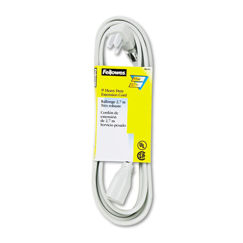 Indoor Heavy-duty Extension Cord, 9 Ft, 15 A, Gray