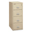 Insulated Vertical File, 1-hour Fire Protection, 4 Legal-size File Drawers, Parchment, 20.81" X 31.56" X 52.75"