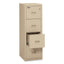 Compact Turtle Insulated Vertical File, 1-hour Fire Protection, 4 Legal/letter File Drawer, Parchment, 17.75 X 22.13 X 52.75