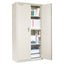 Storage Cabinet, 36w X 19.25d X 72h, Ul Listed 350 Degree, Parchment