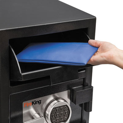 Depository Security Safe, 0.95 Cu Ft, 14 X 15.5 X 20, Black