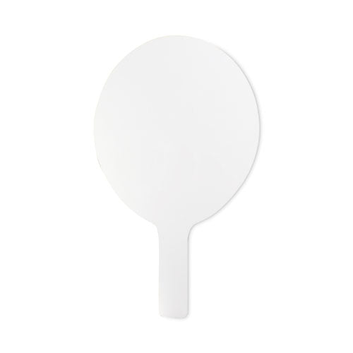 Dry Erase Paddle, 12 X 7, White Surface, 12/pack