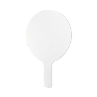 Dry Erase Paddle, 12 X 7, White Surface, 12/pack