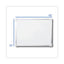 Framed Dry Erase Board, 48 X 36, White Surface, Silver Aluminum Frame