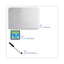 Dry Erase Board Set With Black Markers, 12 X 9, White Surface, 12/pack