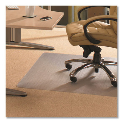 Cleartex Advantagemat Phthalate Free Pvc Chair Mat For Low Pile Carpet, 60 X 48, Clear