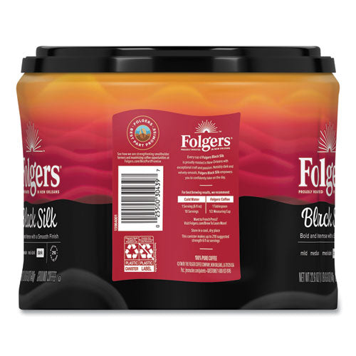 Coffee, Black Silk, 22.6 Oz Canister