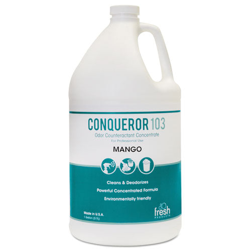 Conqueror 103 Odor Counteractant Concentrate, Mango, 1 Gal Bottle, 4/carton