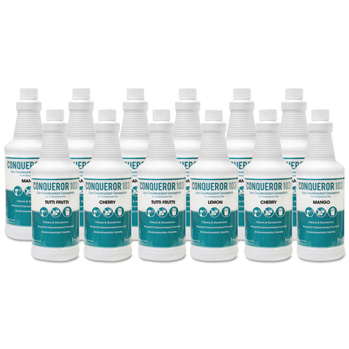 Conqueror 103 Odor Counteractant Concentrate, Tutti-frutti, 1 Gal Bottle, 4/carton