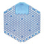 Wave 3d Urinal Deodorizer Screen, Cotton Blossom Scent, Blue, 10/box
