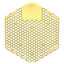 Wave 3d Urinal Deodorizer Screen, Citrus Scent, Yellow, 10/box