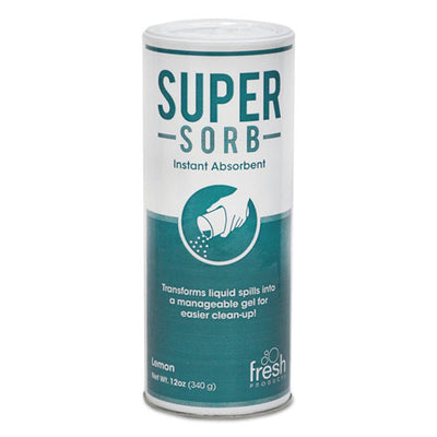 Super-sorb Liquid Spill Absorbent, Lemon Scent, 720 Oz, 12 Oz Shaker Can, 6/box