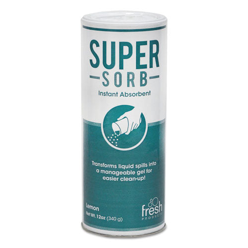 Super-sorb Liquid Spill Absorbent, Lemon Scent, 720 Oz, 12 Oz Shaker Can