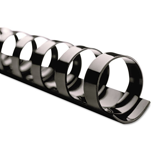 Combbind Standard Spines, 1 1/2" Diameter, 330 Sheet Capacity, Black, 100/box