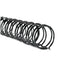 Wirebind Spines, 3/8" Diameter, 85 Sheet Capacity, Black, 100/box