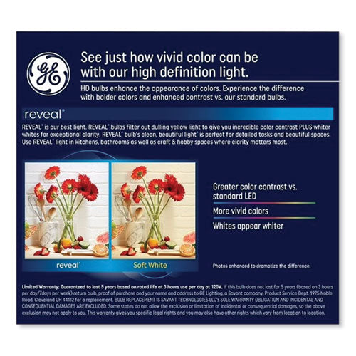 Reveal Hd+ Color-enhancing Led Indoor Floodlight, Br30, 9 W, 2/pack