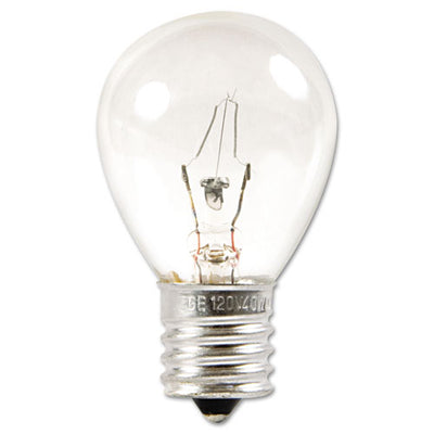 Incandescent S11 Appliance Light Bulb, 40 W, Clear