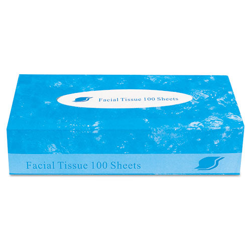 Facial Tissue,  2-ply, White, Flat Box, 100 Sheets/box, 30 Boxes/carton