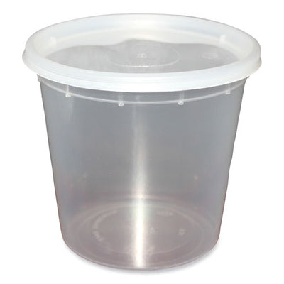 Plastic Deli Containers, 24 Oz, Clear, Plastic, 240/carton