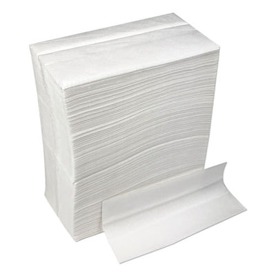 Tall-fold Napkins, 1-ply, 7 X 13 1/4, White, 10,000/carton