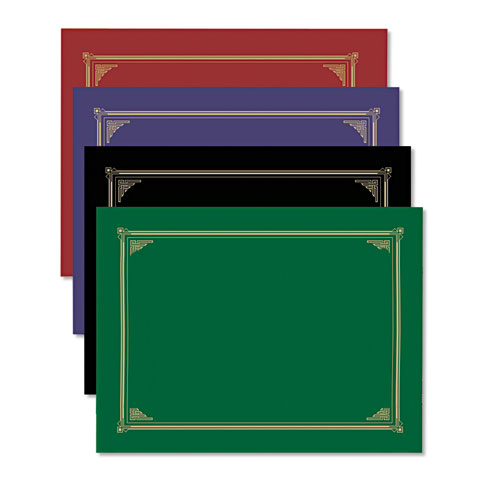 Certificate/document Cover, 12.5 X 9.75, Navy Blue, 6/pack