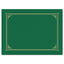Certificate/document Cover, 12.5 X 9.75, Green, 6/pack