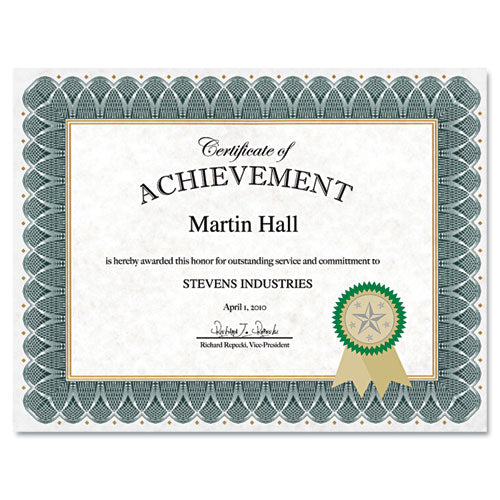 Certificate Kit, 8.5 X 11, Blue Spiral With Blue Border