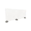 Desktop Free Standing Acrylic Protection Screen, 59 X 5 X 24, Frost