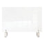 Clear Partition Extender With Attached Clamp, 29 X 3.88 X 18, Thermoplastic Sheeting