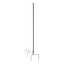Clear Partition Extender With Attached Clamp, 36 X 3.88 X 18, Thermoplastic Sheeting