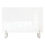 Clear Partition Extender With Attached Clamp, 36 X 3.88 X 18, Thermoplastic Sheeting