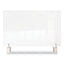 Clear Partition Extender With Attached Clamp, 42 X 3.88 X 18, Thermoplastic Sheeting