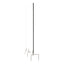 Clear Partition Extender With Attached Clamp, 48 X 3.88 X 18, Thermoplastic Sheeting