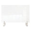 Clear Partition Extender With Attached Clamp, 29 X 3.88 X 24, Thermoplastic Sheeting