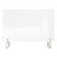Clear Partition Extender With Attached Clamp, 36 X 3.88 X 24, Thermoplastic Sheeting