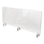 Clear Partition Extender With Attached Clamp, 36 X 3.88 X 24, Thermoplastic Sheeting