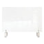 Clear Partition Extender With Attached Clamp, 29 X 3.88 X 30, Thermoplastic Sheeting