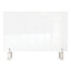 Clear Partition Extender With Attached Clamp, 36 X 3.88 X 30, Thermoplastic Sheeting