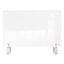 Clear Partition Extender With Attached Clamp, 42 X 3.88 X 30, Thermoplastic Sheeting