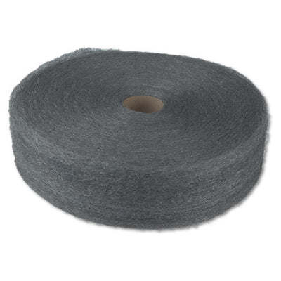 Industrial-quality Steel Wool Reel, #2 Medium Coarse, 5 Lb Reel, Steel Gray, 6/carton