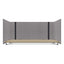 Adjustable Desk Screen With Returns, 48 To 78 X 29 X 26.5, Polyester, Gray